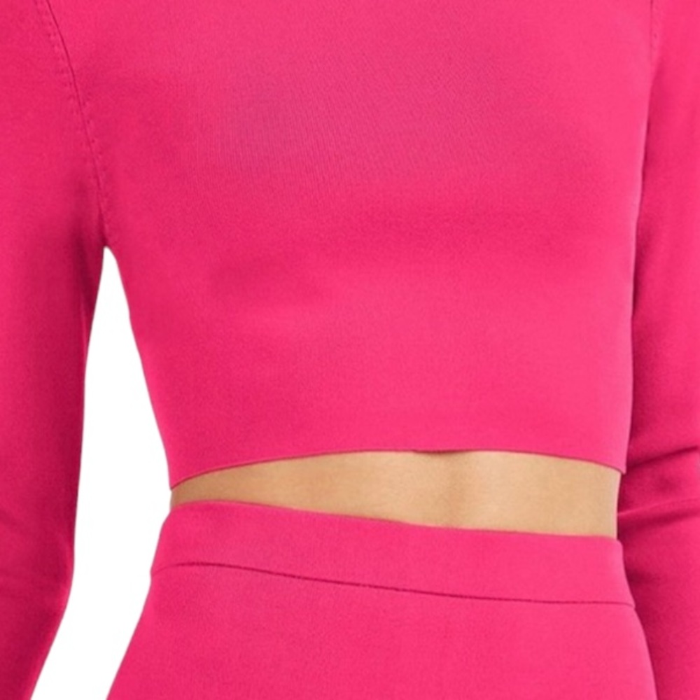 BAR III Pink Bodycon Crop Sweater NWOT - Picture 2 of 3